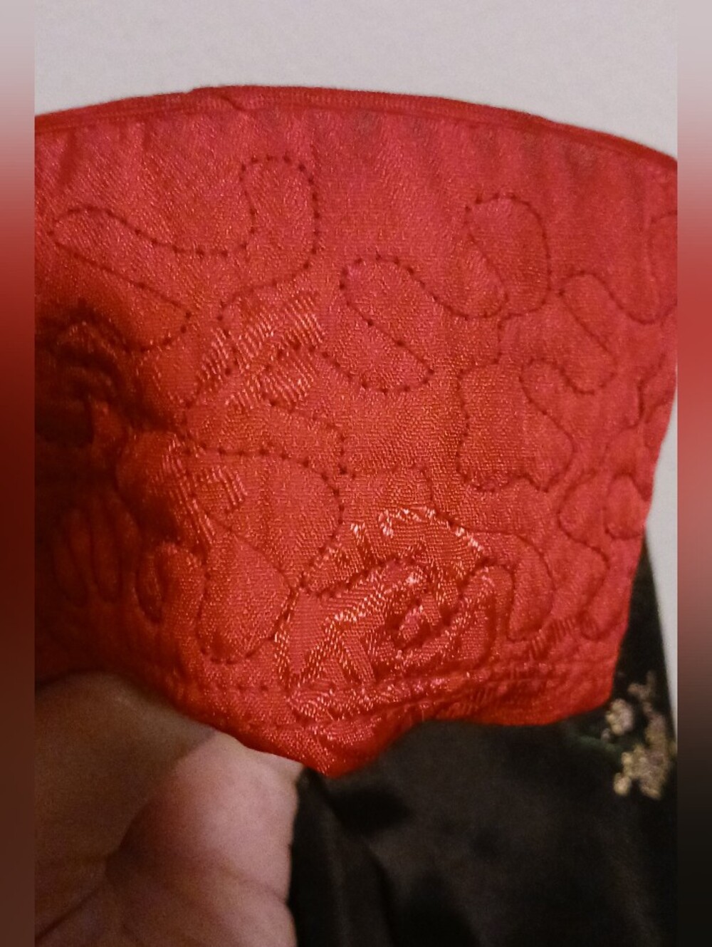 Vintage Chinese Silk Brocade Reversible Mandarin Jacket Small (Read Description) - Picture 12 of 16